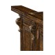Hinged Door Panel for Linenfold Dark Oak Home Bar
