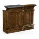 Hinged Door Panel for Linenfold Dark Oak Home Bar