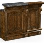 Hinged Door Panel for Linenfold Dark Oak Home Bar