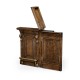 Hinged Door Panel for Linenfold Dark Oak Home Bar