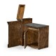 Hinged Door Panel for Linenfold Dark Oak Home Bar
