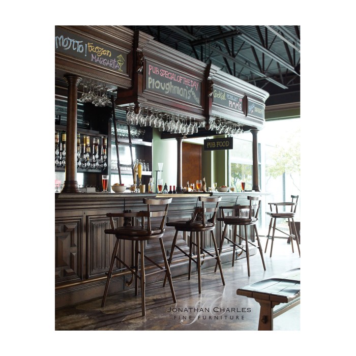 Hinged Door Panel for Linenfold Dark Oak Home Bar