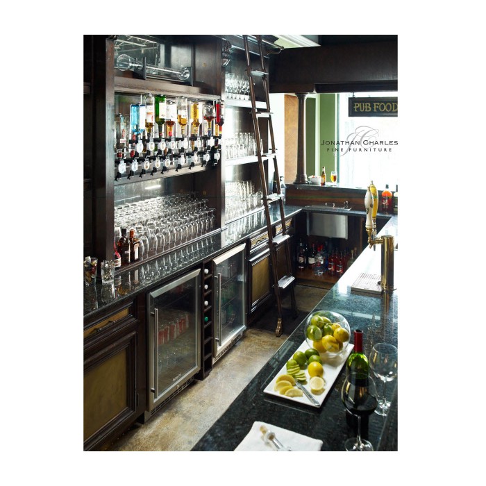 Upper Section of Linenfold Tudor Oak Home Bar