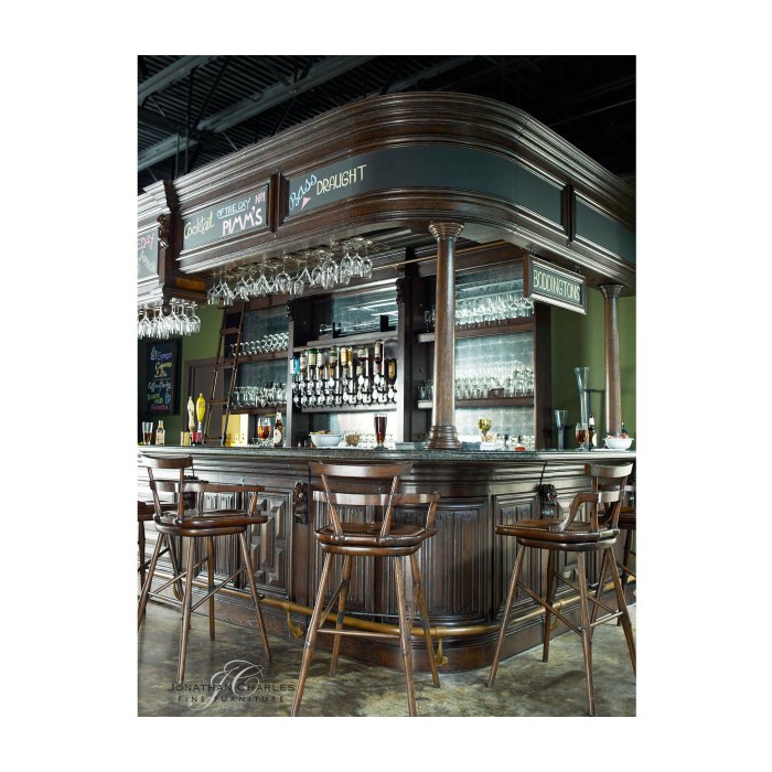 Upper Section of Linenfold Tudor Oak Home Bar