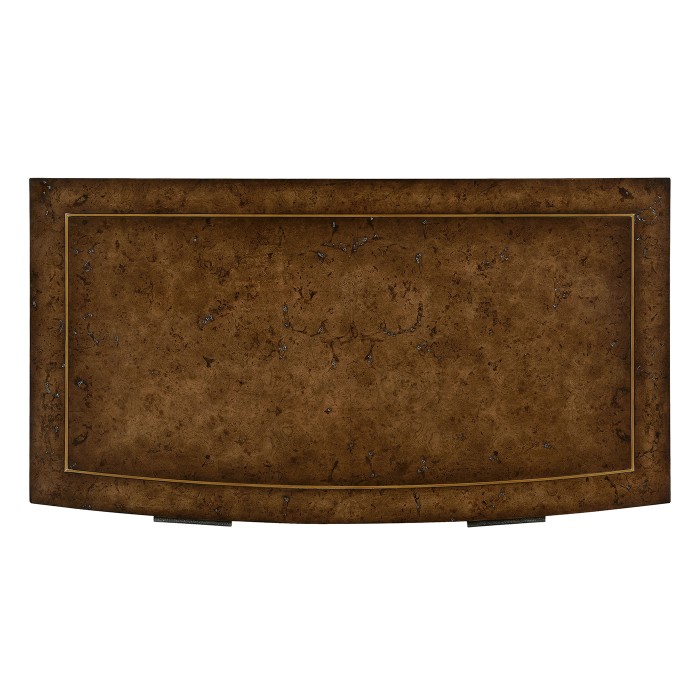 Burl oak chest four drawers
