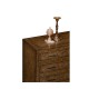 Burl oak chest four drawers