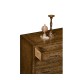 Burl oak chest four drawers