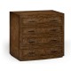 Burl oak chest four drawers