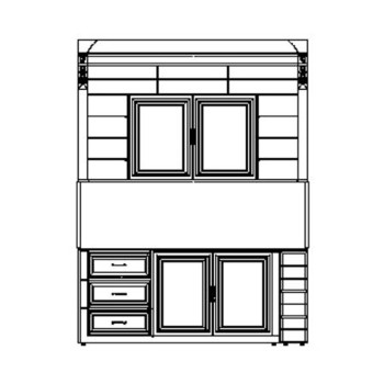 Dark Oak Coffee Cabinet