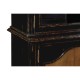 French country style black finish display cabinet
