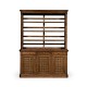 Dresser on base with lattice doors