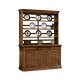 Dresser on base with lattice doors
