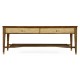 Ivory Shagreen Coffee Table with Drawers