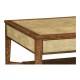 Ivory Shagreen Coffee Table with Drawers
