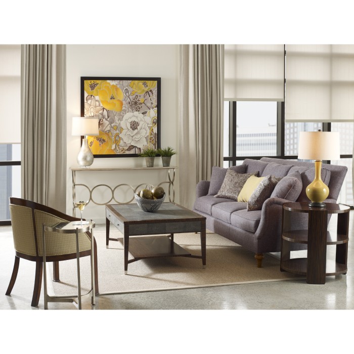 Ivory Shagreen Coffee Table with Drawers