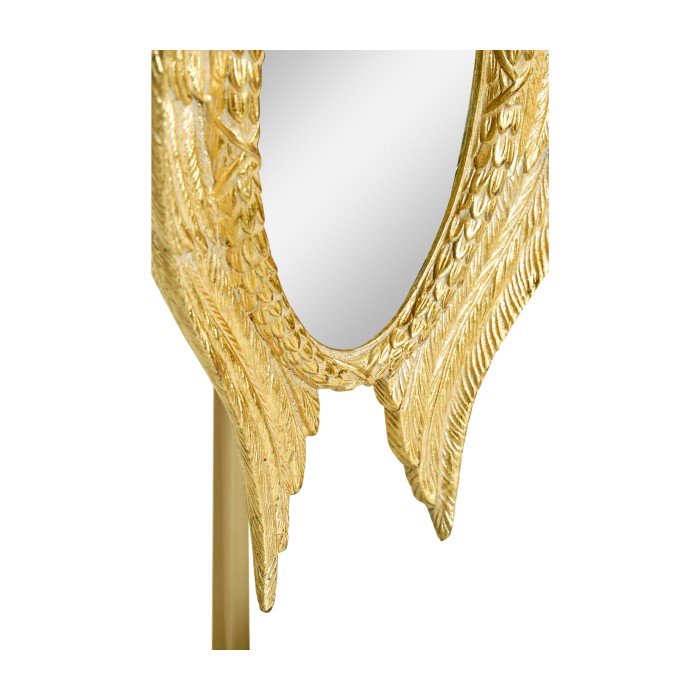 Classical Gilded Winged Macassar Ebony High Lustre Dressing Mirror