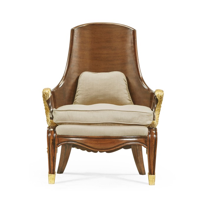 Empire Style Winged Chair