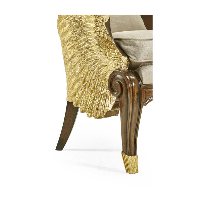 Empire Style Winged Chair