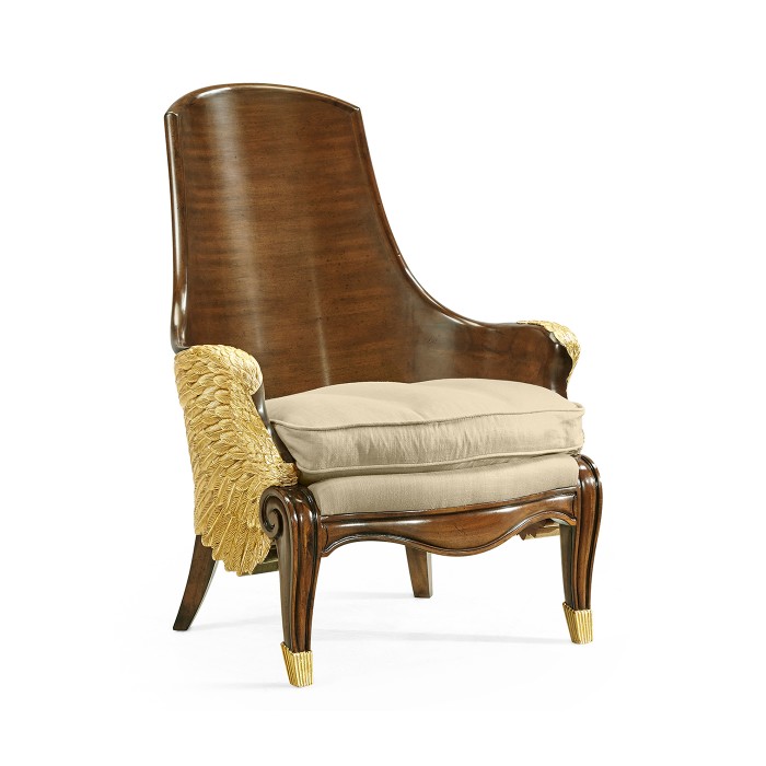 Empire Style Winged Chair