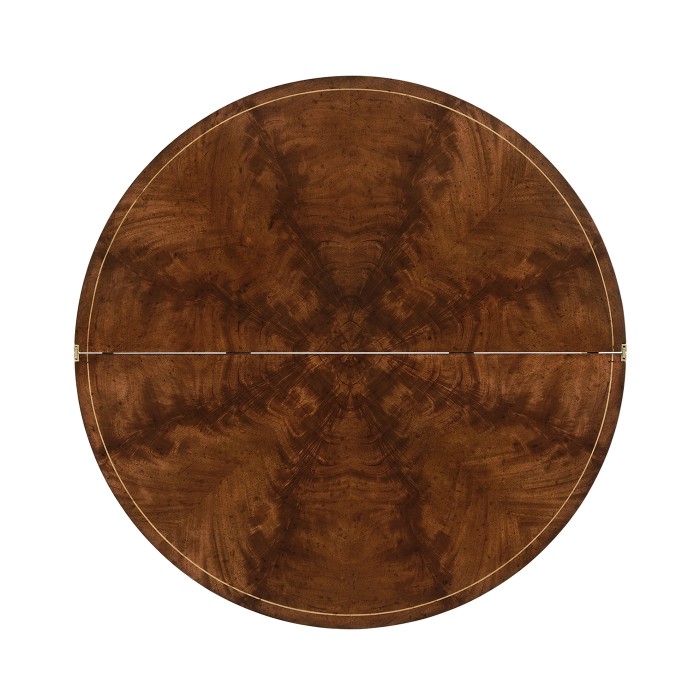 Mahogany Flip-Top Demilune Breakfast Table 36