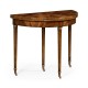 Mahogany Flip-Top Demilune Breakfast Table 36