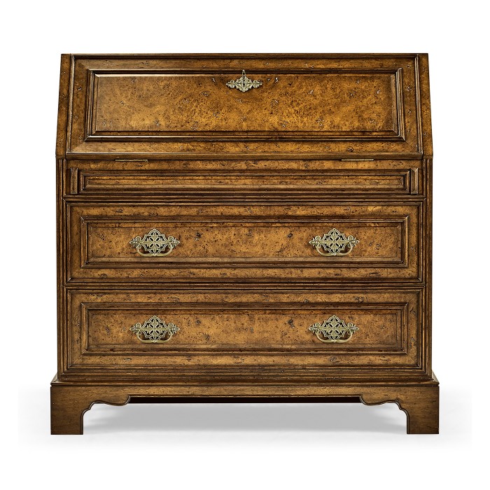 Queen Anne Pollard Bureau Cabinet (Base)