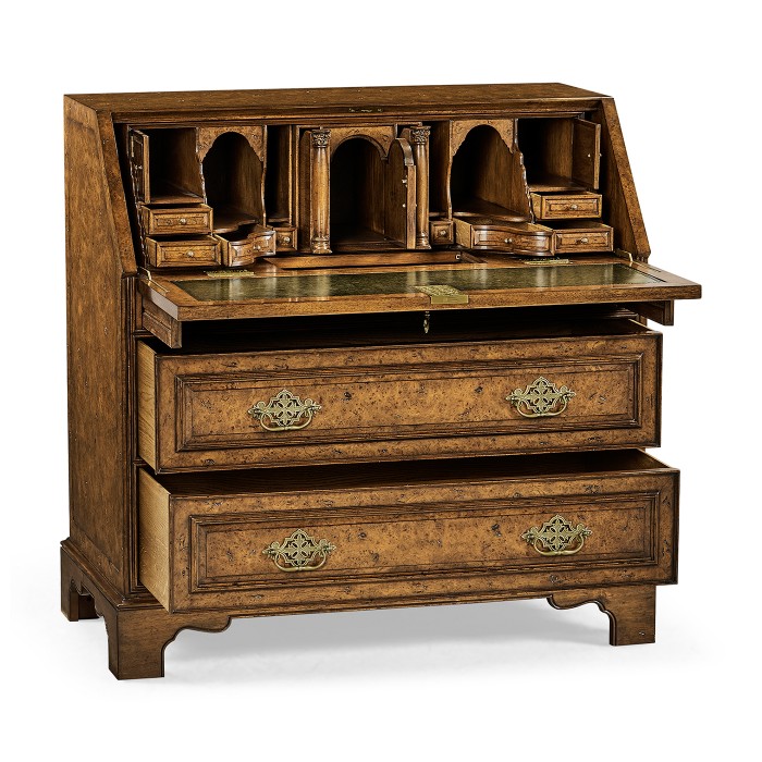 Queen Anne Pollard Bureau Cabinet (Base)