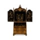 Queen Anne Walnut Bureau with Chinoiserie Interior & Panelled Doors