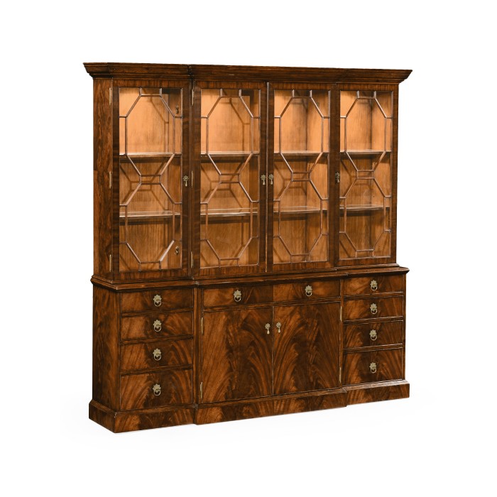 Buckingham Triple Mahogany Display Cabinet