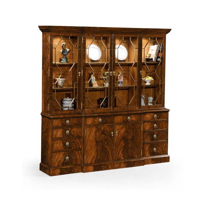 Buckingham Triple Mahogany Display Cabinet