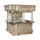 Complete Linenfold Grey Oak Home Bar