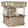 Complete Linenfold Grey Oak Home Bar