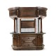 Complete Linenfold Dark Oak Home Bar