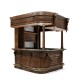 Complete Linenfold Dark Oak Home Bar