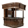 Complete Linenfold Dark Oak Home Bar