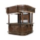 Complete Linenfold Dark Oak Home Bar