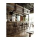 Complete Linenfold Dark Oak Home Bar
