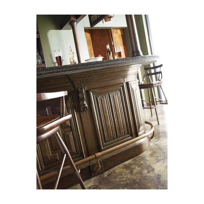 Complete Linenfold Dark Oak Home Bar