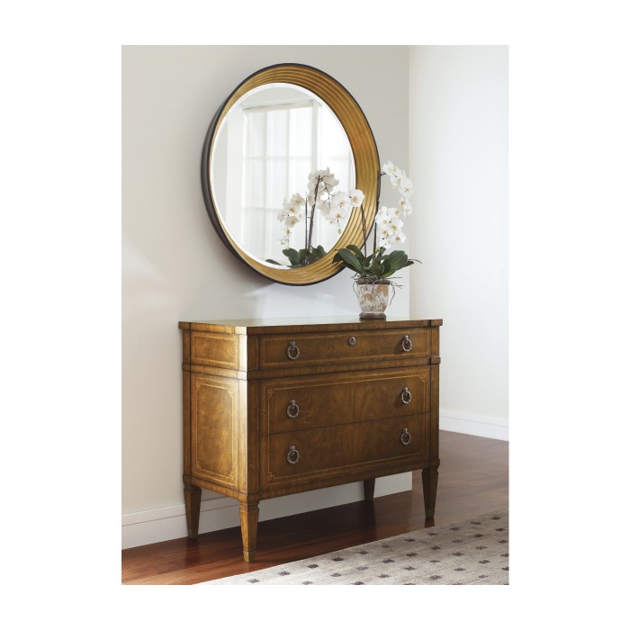 Contemporary Circular Recessed Mirror