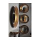 Contemporary Circular Recessed Mirror