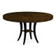 Round Art Deco Macassar Ebony High Lustre Dining Table 54