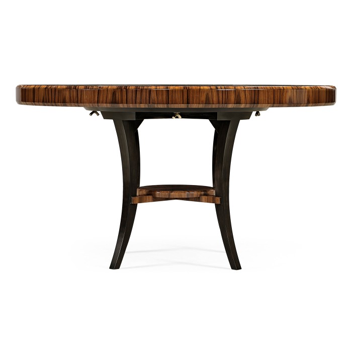 Art Deco High Lustre Round Dining Table 54