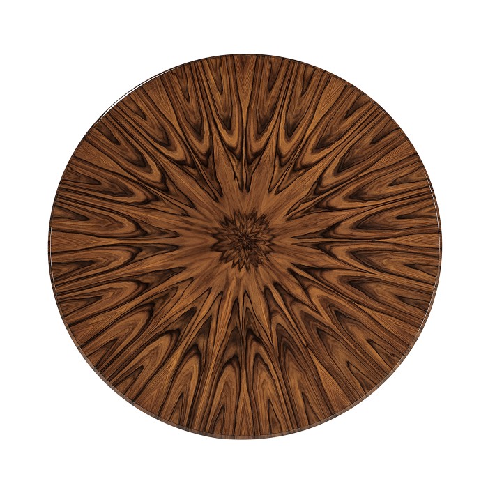 Art Deco High Lustre Round Dining Table 54