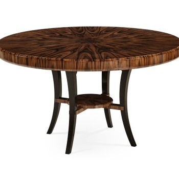 Art Deco High Lustre Round Dining Table 54