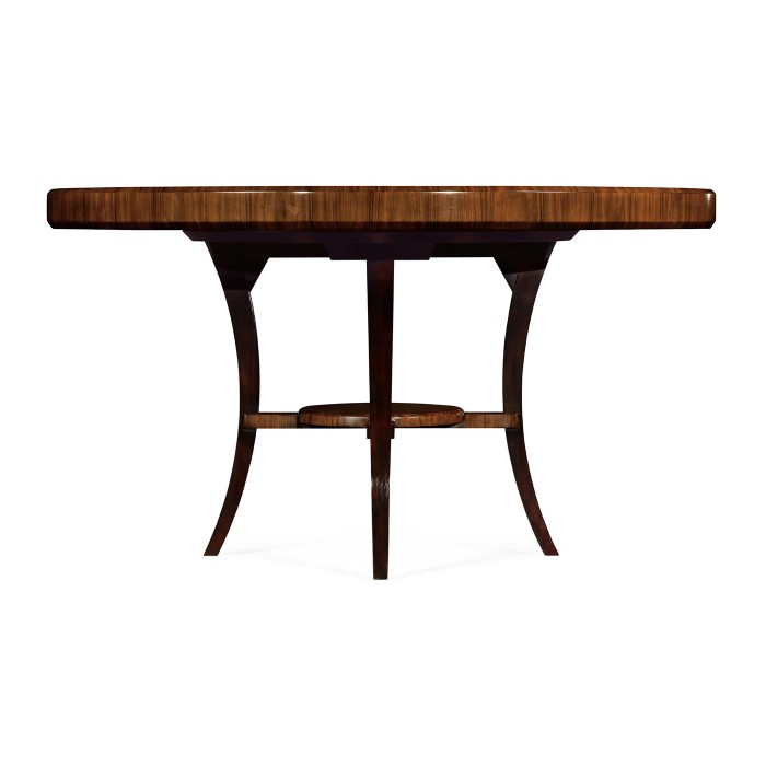 Art Deco Satin Round Dining Table 54