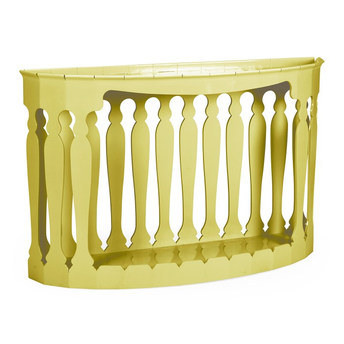 Moorish demilune console (Split pea)