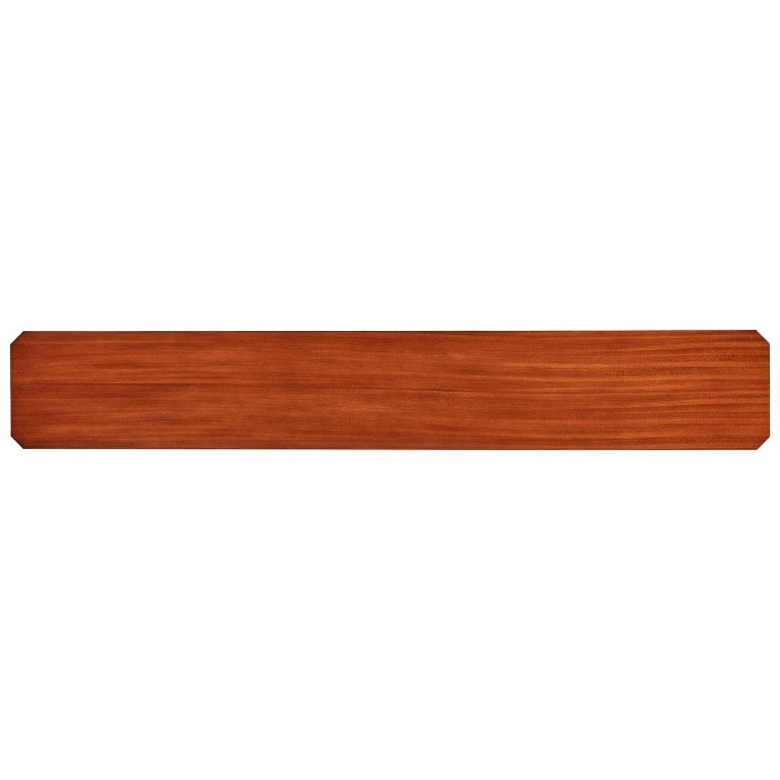 Country living style narrow walnut console