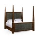 Faux Macassar & Anthracite Faux Shagreen US Queen Bed