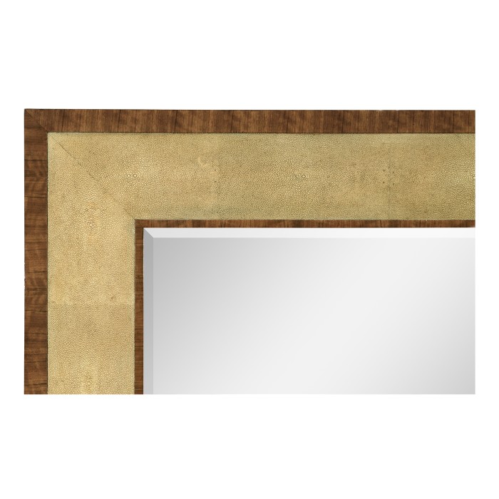 Faux Ivory Shagreen Floor Mirror