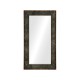 Faux Macassar Ebony & Anthracite Shagreen Floor Mirror